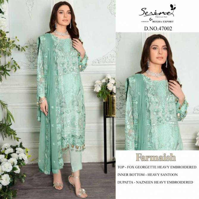 Serene Farmaish Fancy Festival Wear Georgette Pakistani Salwar Kameez Collection
